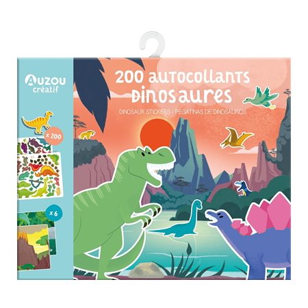 Dinosaures: 200 autocollants