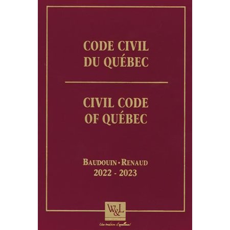 Code Civil Du Quebec 2022-2023
