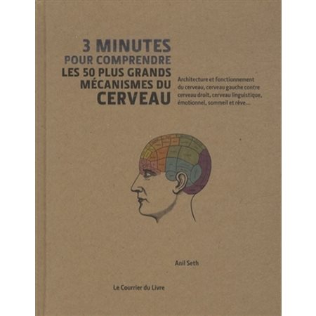 3 minutes pour comprendre les 50 plus grands mécanismes du cerveau : architecture et fonctionnement du cerveau, cerveau gauche contre cerveau droit, cerveau linguistique, émotionnel, sommeil et rêve.