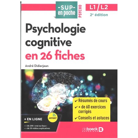 Psychologie cognitive en 26 fiches : L1-L2