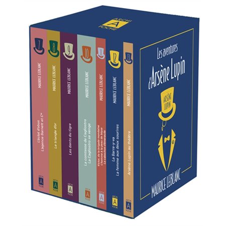 Les aventures d'Arsène Lupin: coffret 7 livres