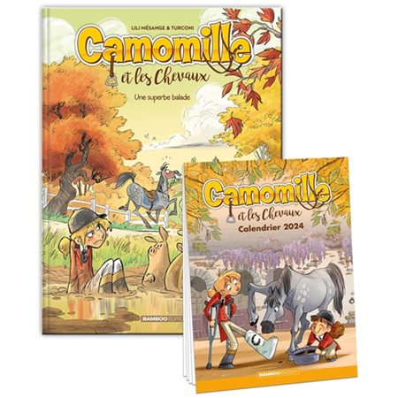 Camomille et les chevaux : pack tome 5 + calendrier 2024