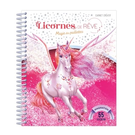 Licornes de rêve : Mini-carnet Magie des paillettes