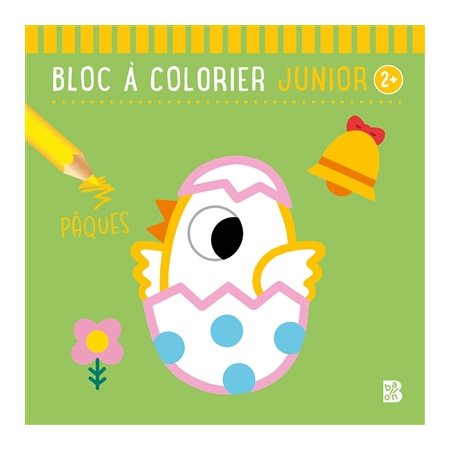 Bloc à colorier junior 2+ : Pâques, Bloc à colorier junior