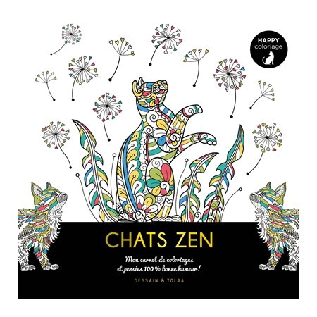 Chats zen : mon carnet de coloriages