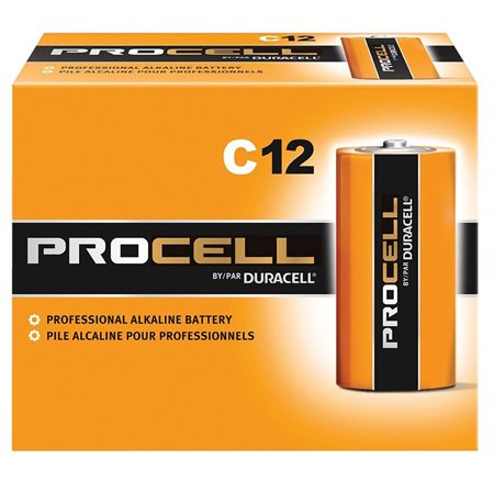 Piles alcalines Procell 12 x C